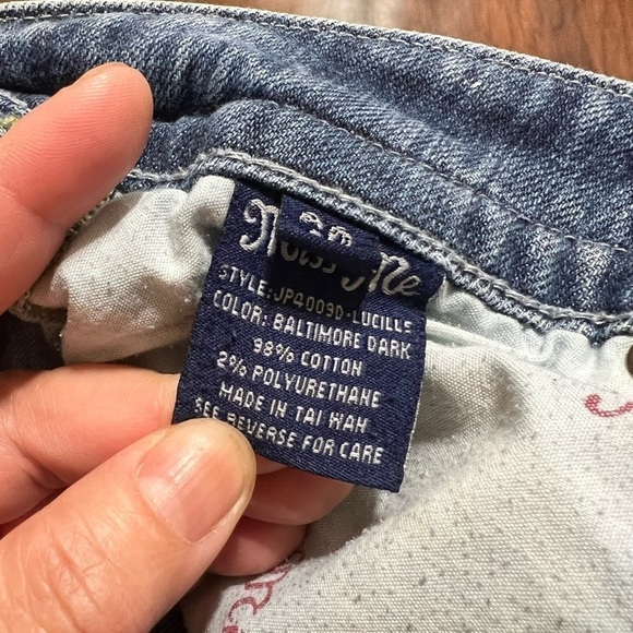 MISS ME JEANS size 28 style: JP4009D-LUCILLE color Baltimore Dark EuC - Picture 5 of 15